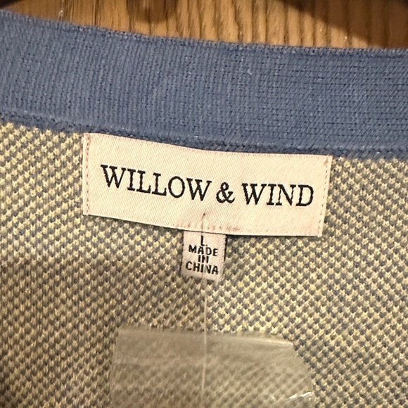 Willow & Stout Floral Blue Women's Cardigan - Picture 2 of 5